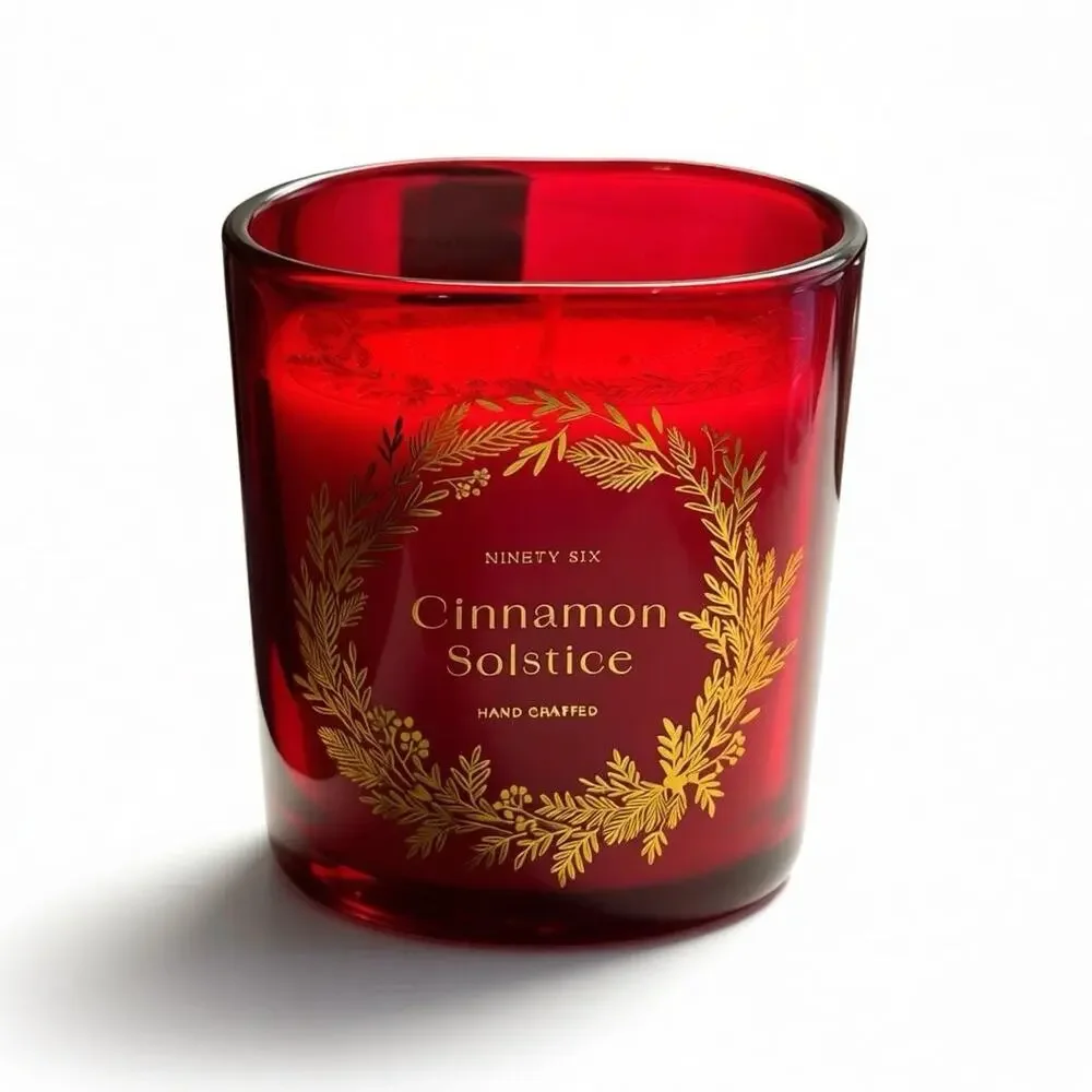Ninety Six Candle Cinnamon Solstice 10 oz 1-Wick‎ DW Home Christmas Holiday